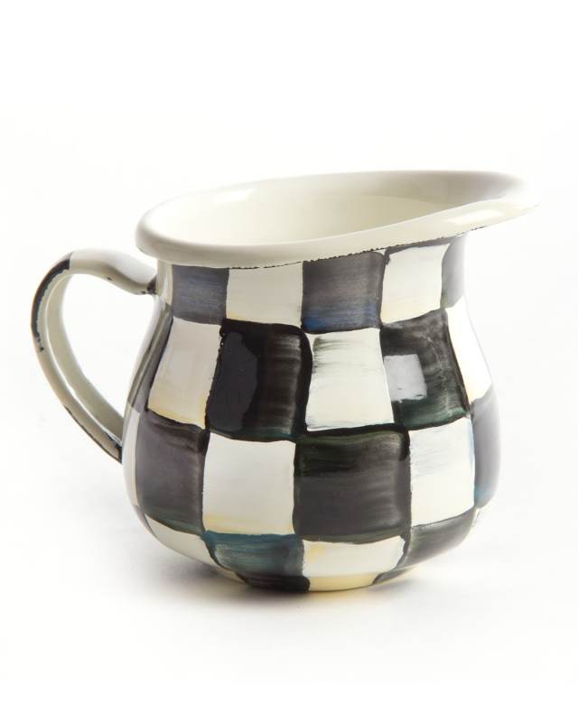 Courtly Check Enamel Little Creamer